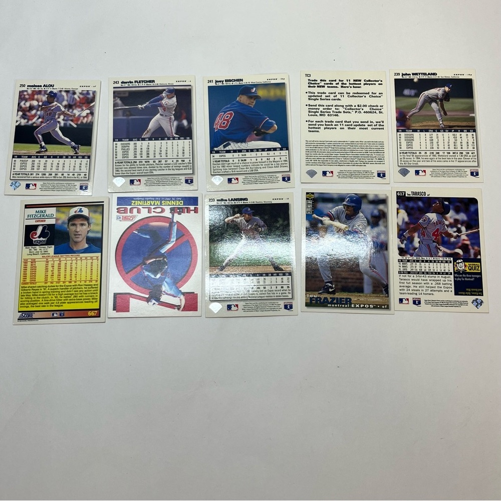 vtg baseball cards montreal expos 90s crafts scrapbook‎ journal collecting 14